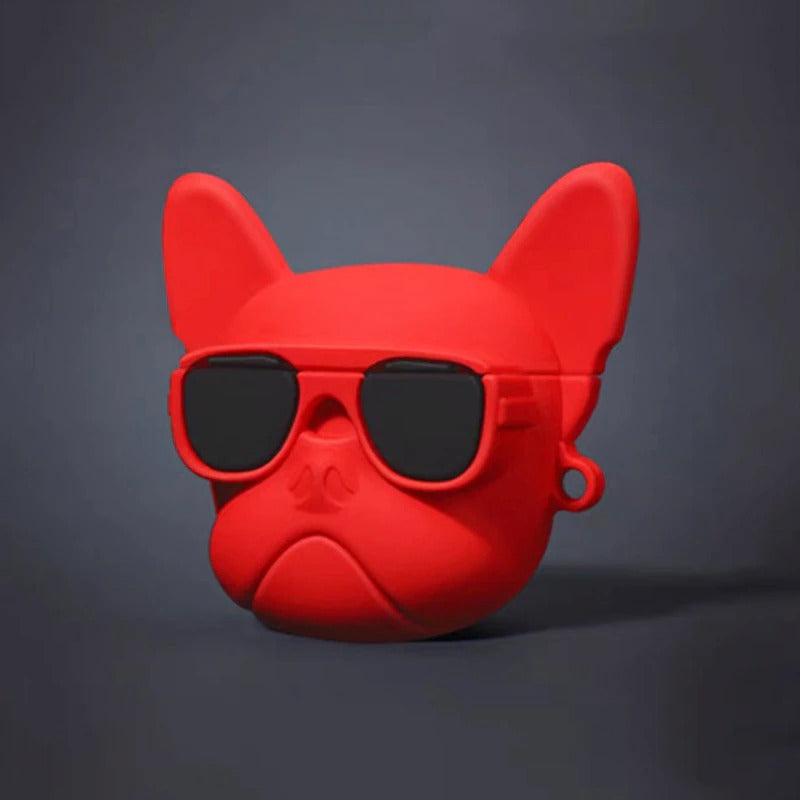 ヒップホップ 3D ブルドッグ シリコン カバー Airpod用