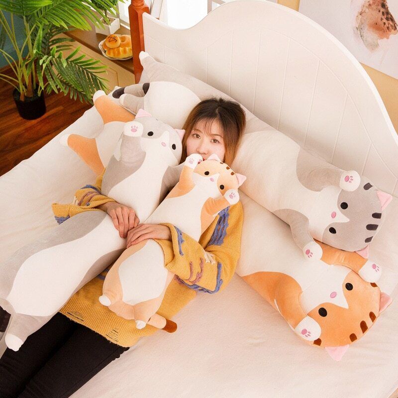 Long Cat Squishmallow Pillow