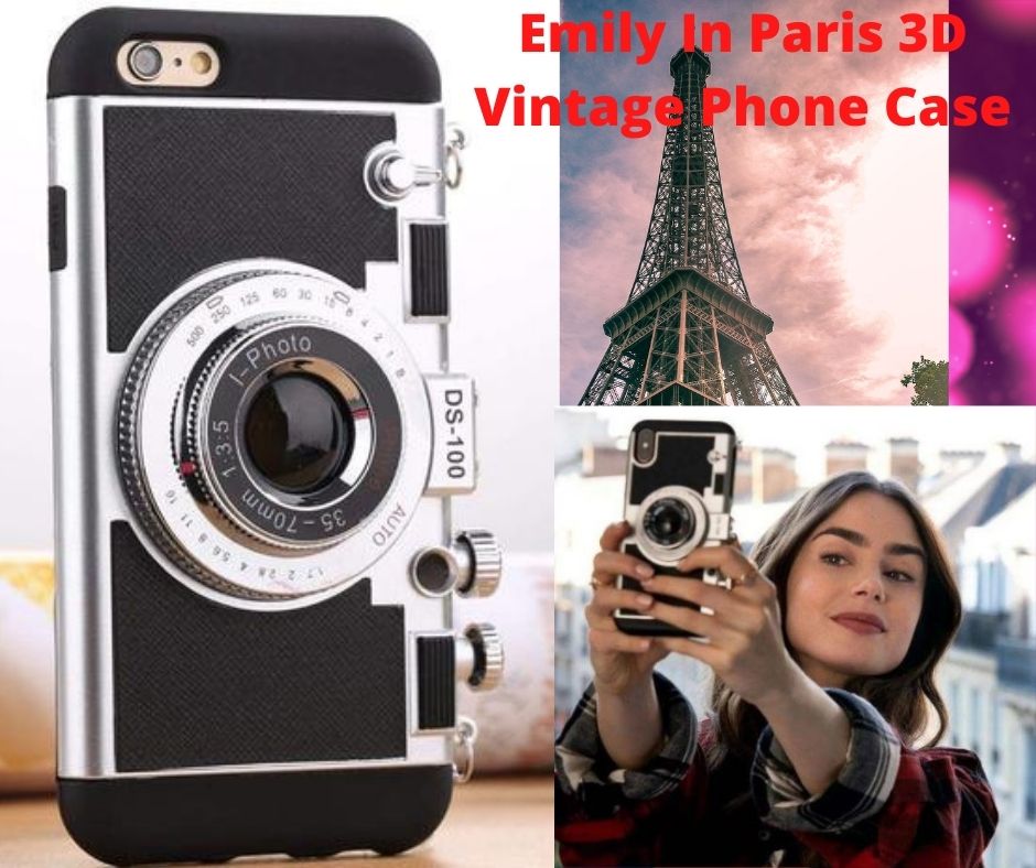 Vintage Camera Phone Case Emily in Paris 3D Vintage Camera iPhone & Samsung Case - Dealbagco