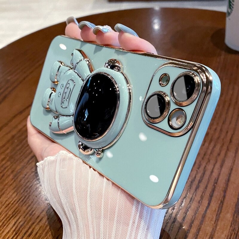 Astronauten-Handyhülle mit Ständer für iPhone