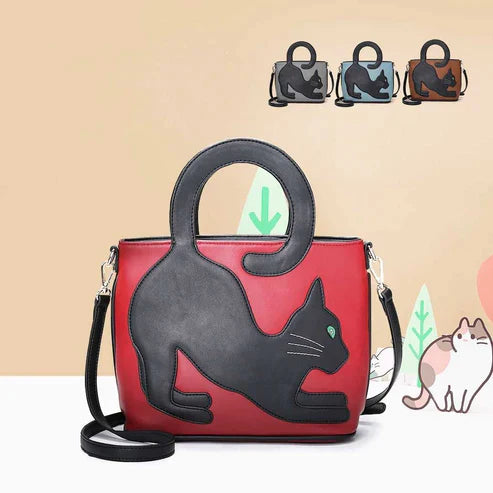 ロングテール プレミアム キャット クロスボディ ハンドバッグ