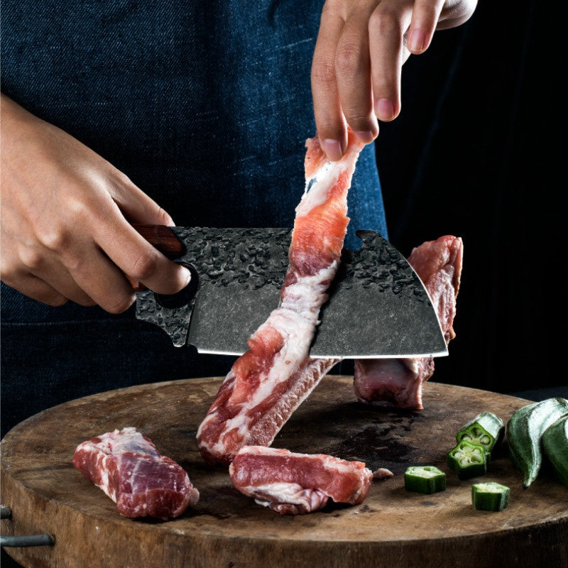 HandForged Meat Butcher Cleaver Kitchen Knife