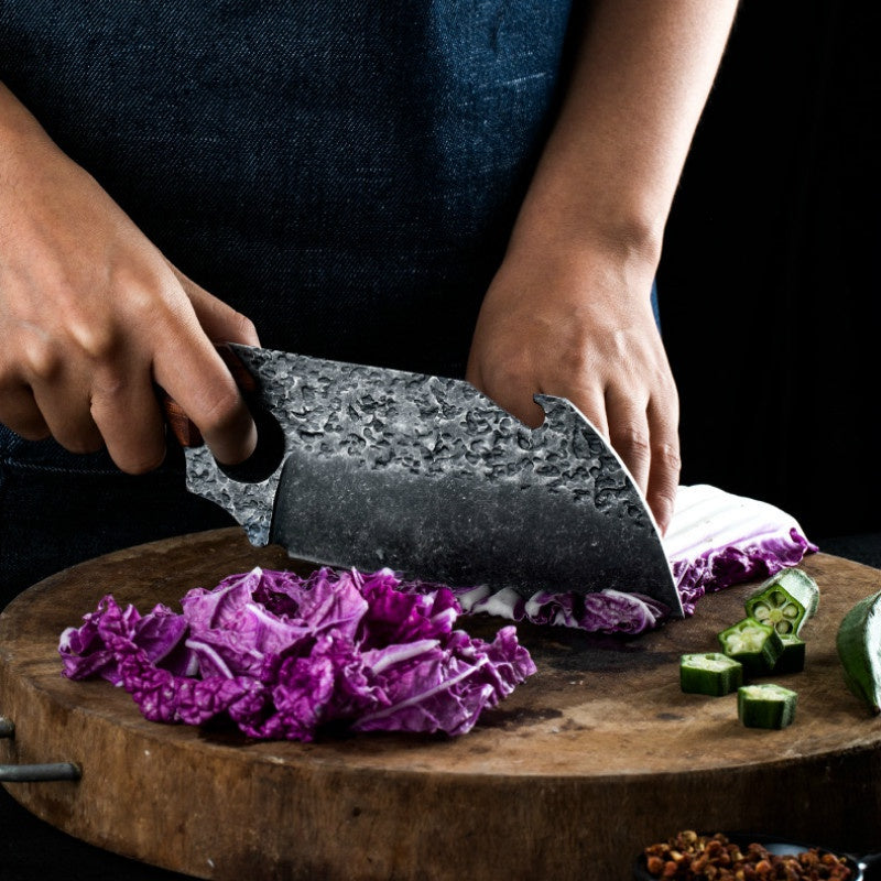 HandForged Meat Butcher Cleaver Kitchen Knife