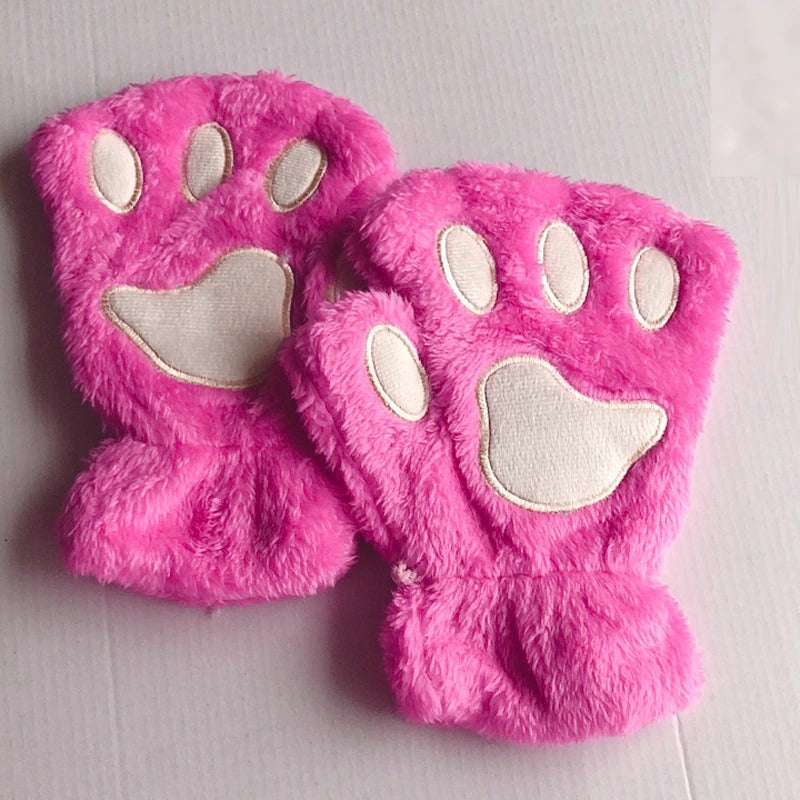 Cat Paw Winter Gloves