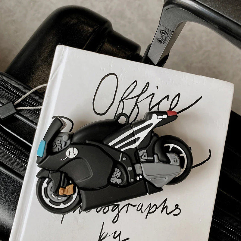 クールなバイク用ソフトシリコンAirpodケース