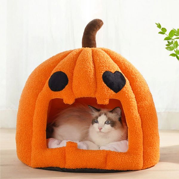 Halloween Pumpkin Cat bed