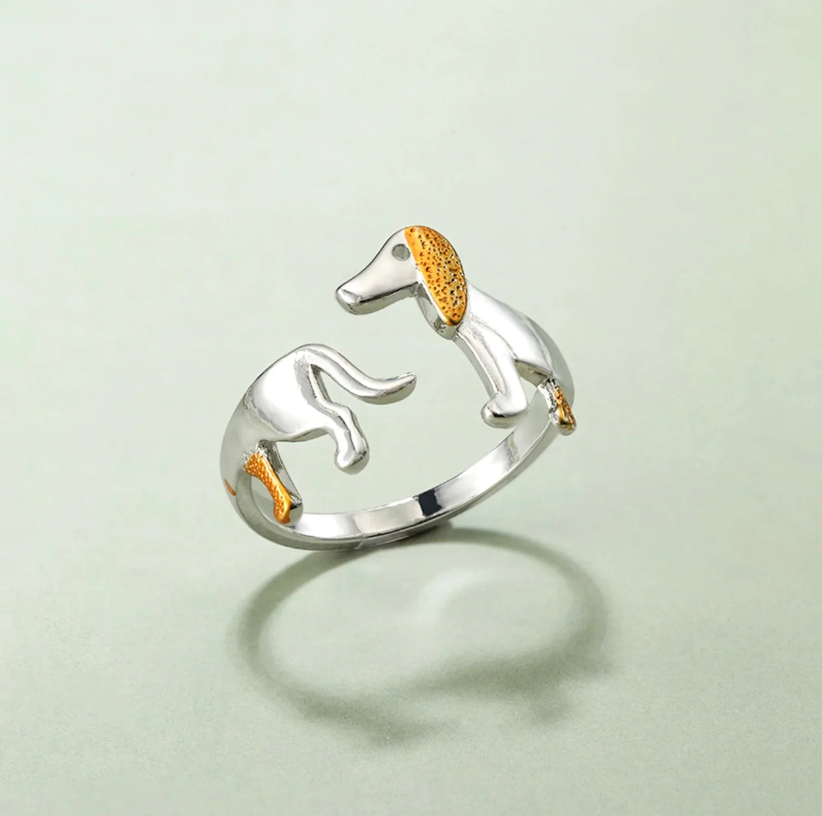 Daschund Sausage Dog Ring Barkermeow