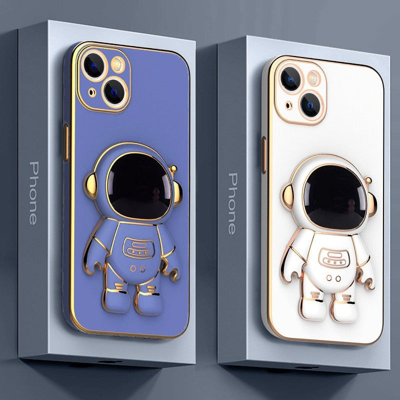 Astronauten-Handyhülle mit Ständer für iPhone