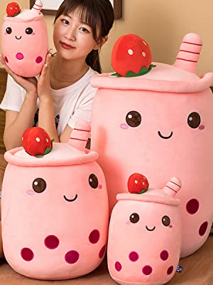 かわいいタピオカミルクティーぬいぐるみ