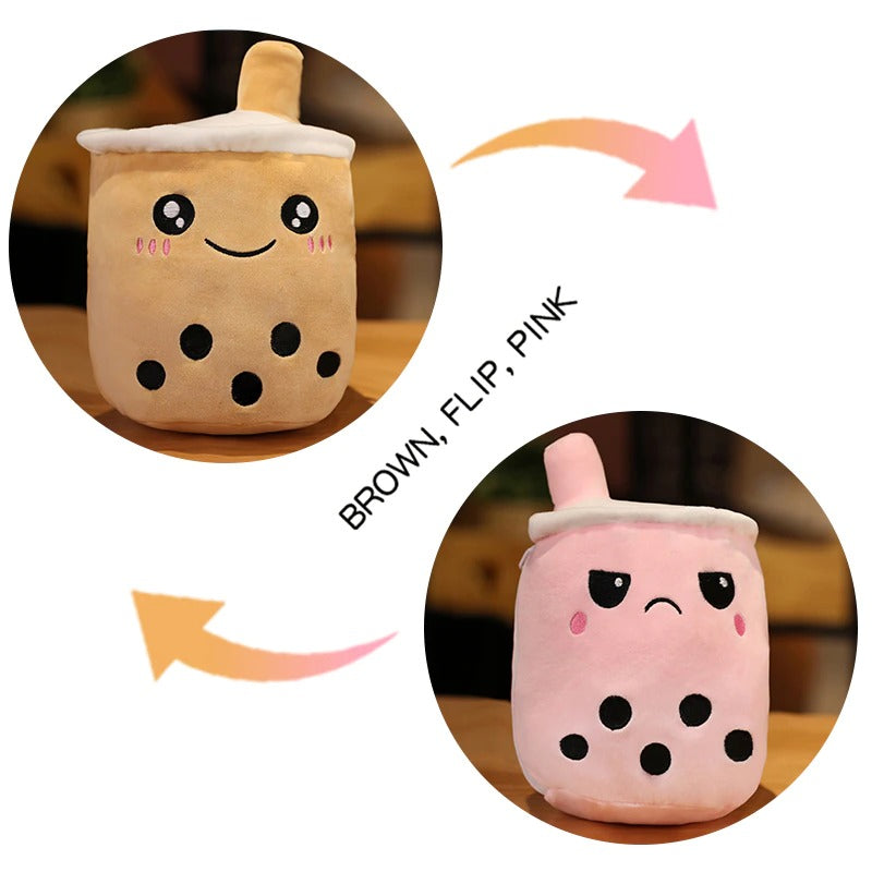 かわいいタピオカミルクティーぬいぐるみ