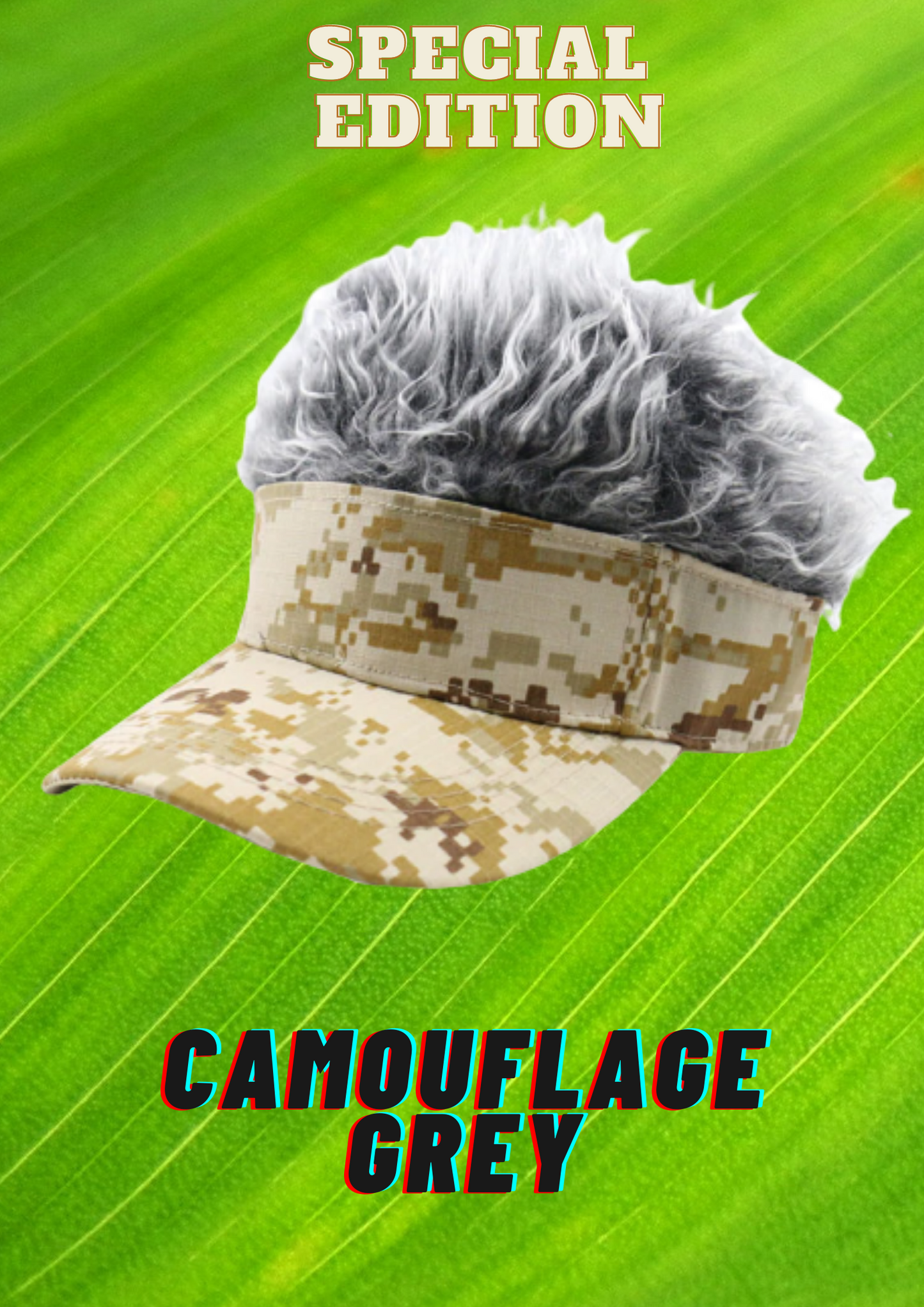 Amazing Flair Hair Visor Cap - DealbagcoCamouflage Grey