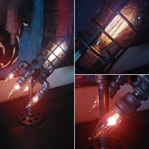 Steampunk-Raketenlampe