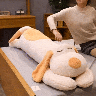 JOYLOVE ロングドッグピロー かわいいぬいぐるみ枕