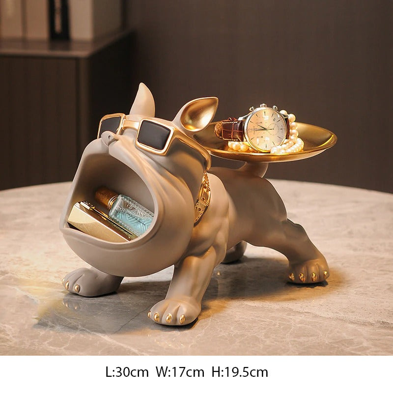 Nordic Twin & Big Mouth French Bulldog Desktop Decoration