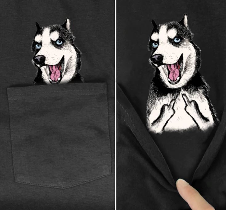 Ein FXXX Hundetaschen-T-Shirt