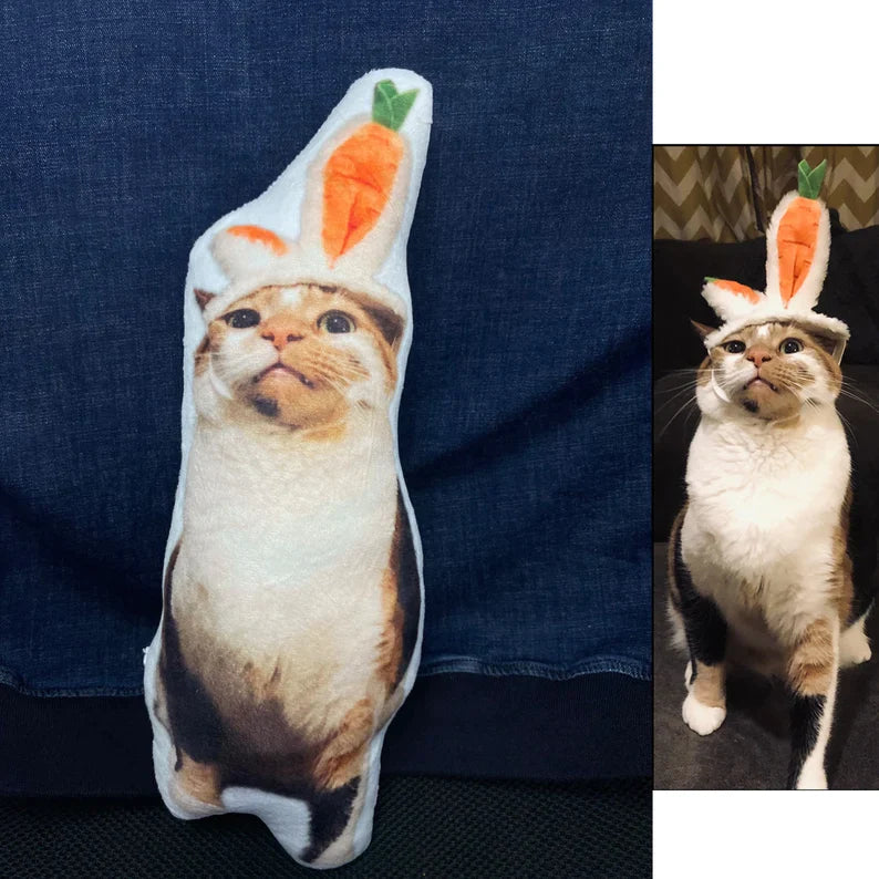 Personalisiertes Haustier 3D Portrait Plüschkissen