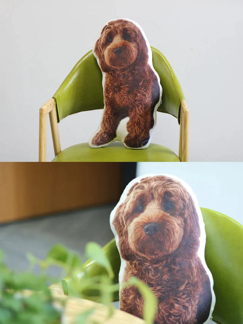 Personalisiertes Haustier 3D Portrait Plüschkissen