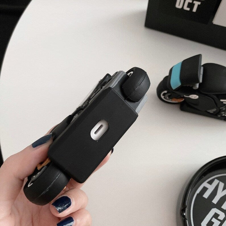クールなバイク用ソフトシリコンAirpodケース