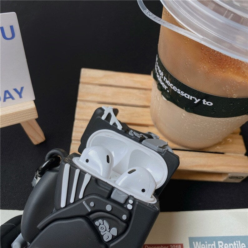 クールなバイク用ソフトシリコンAirpodケース