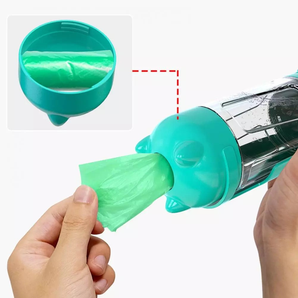 KOMMILIFE 5-In-1 Portable Dog Water Bottle