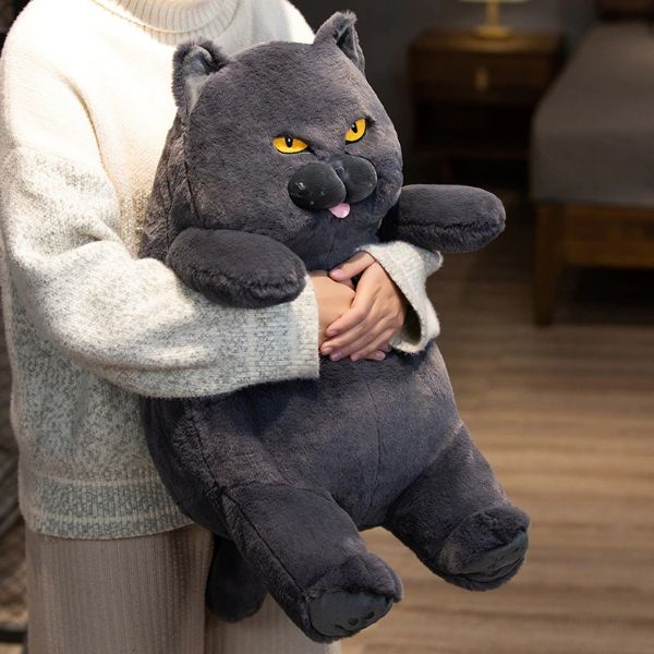 Fuming Furball Schwarze Katze Squish Plüschtier