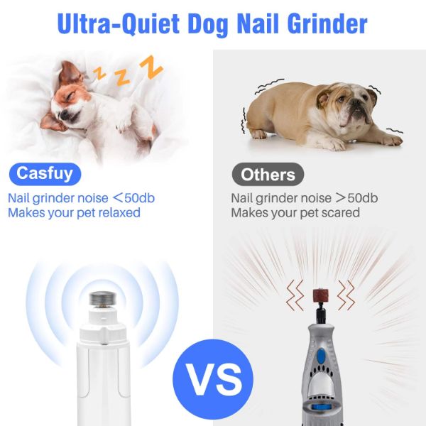 PAWSUNDAY PET NAIL GRINDER FOR DOGS & CATS