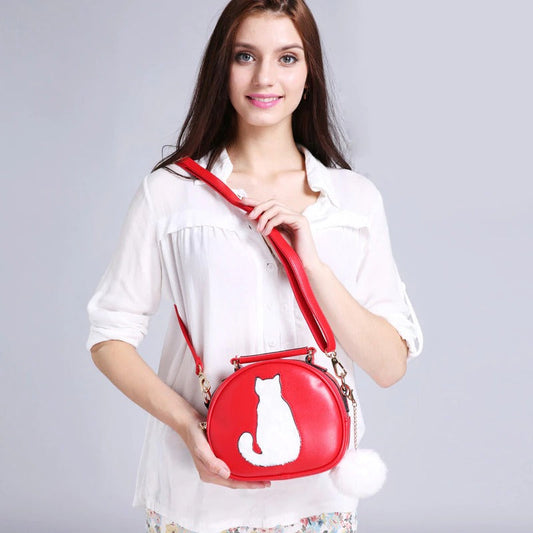 Umhängetasche mit Katzendesign von Roya