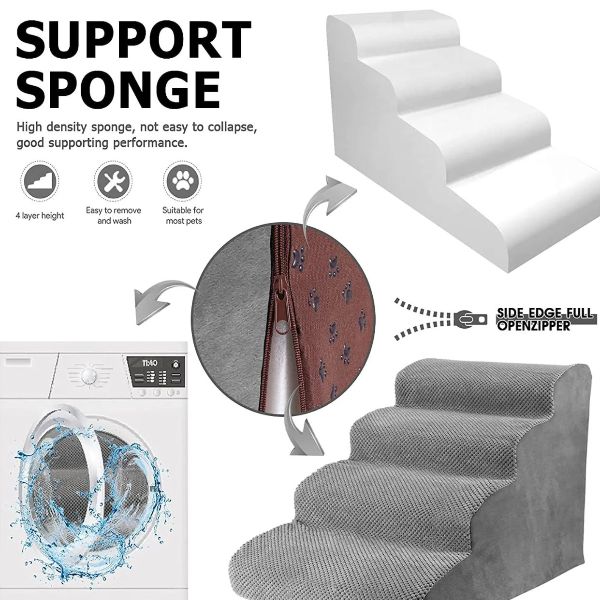 PetStair 高密度フォーム犬用ラダーステップ