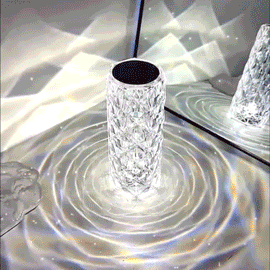 Touch Control Rose Crystal Lamp – Barkermeow