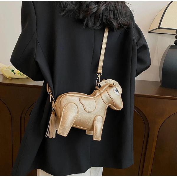 Pony-Form Damen Handtasche