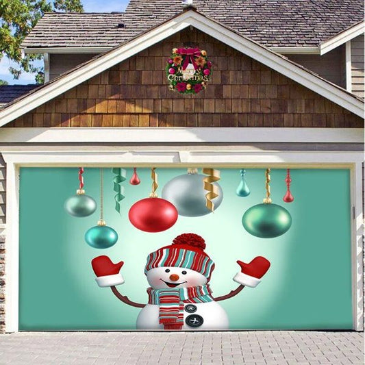 クリスマスガレージドアデコレーション