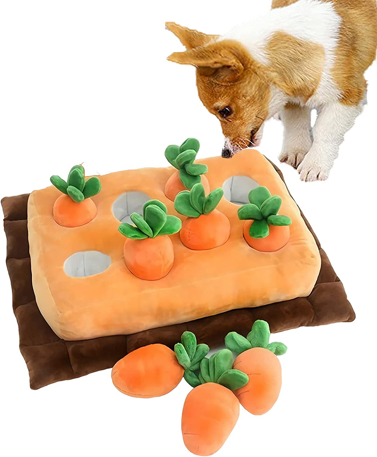 Carrot Farm Dog Toys Hide and Seek Carrot Farm Dog Toys Pet Plush Training Toys