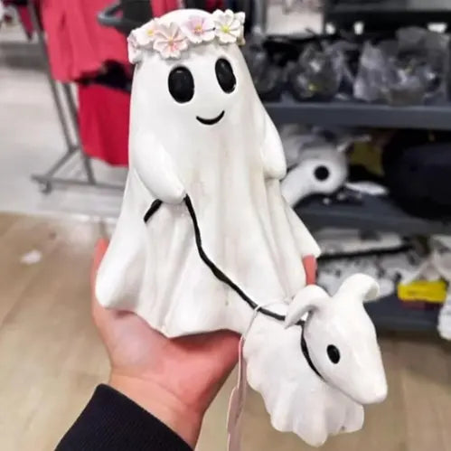 ハロウィーンのゴーストウォーキングドッグ＆焚き火ゴーストナイトライト