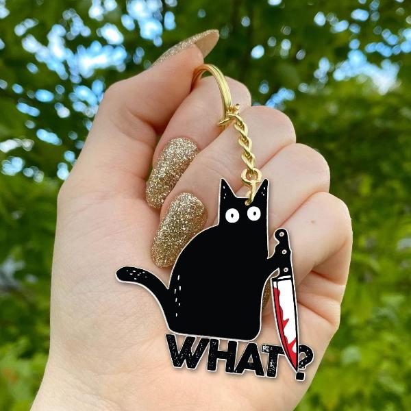 Killer Cat Bag Pendant & Keychain