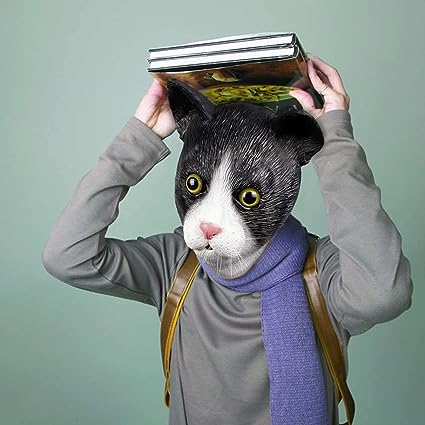 Halloween-Katzenstreich-Maske