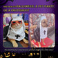 Funny Cat Nun Halloween Costume – Pet Cosplay Outfit for Cats & Dogs