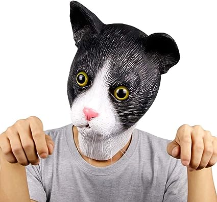 Halloween-Katzenstreich-Maske