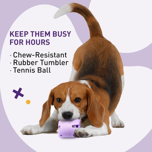 Tennis Tumble Dog Toy Bite-resistant Puzzle Toys Natural Rubber
