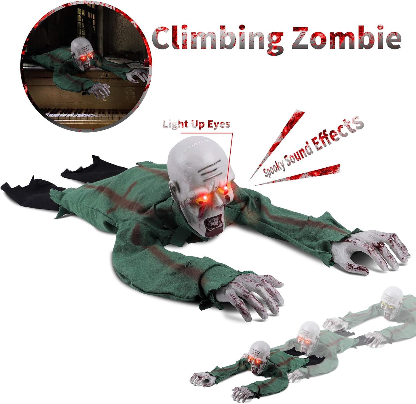 Crawling Zombie Halloween Decoration