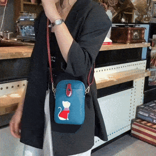 Kawaii Japanese Cat Crossbody Bag