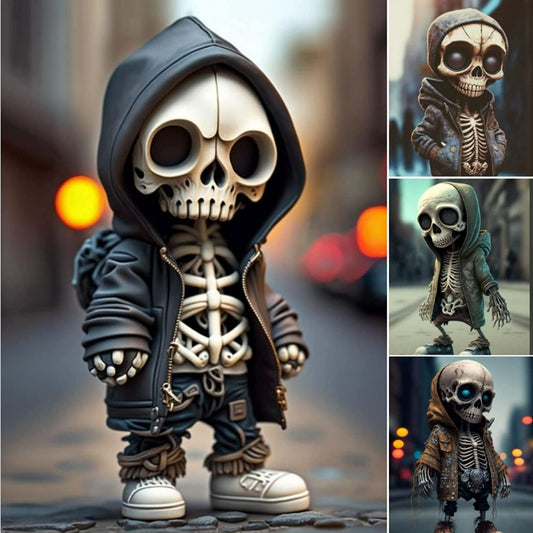 Coole Halloween Skelett Ornament Figuren