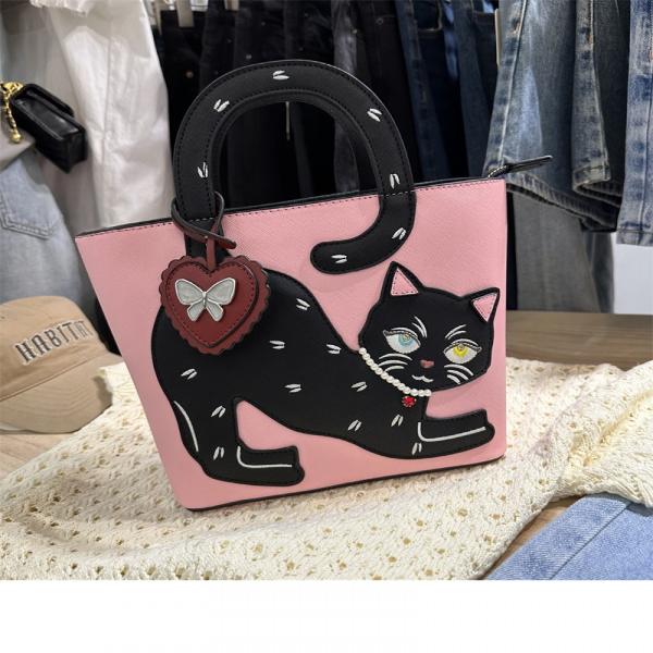 Long Tail Premium Cat Crossbody-Handtasche 