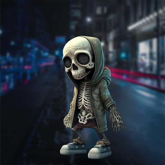 Coole Halloween Skelett Ornament Figuren