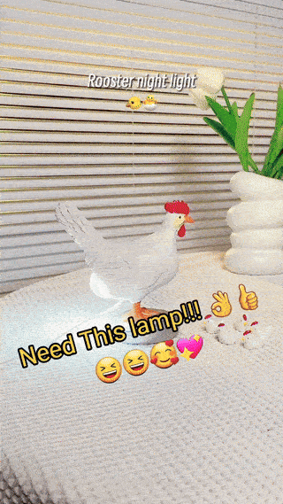 雄鶏のランプ
