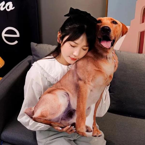 3D Dog Plush Pillow