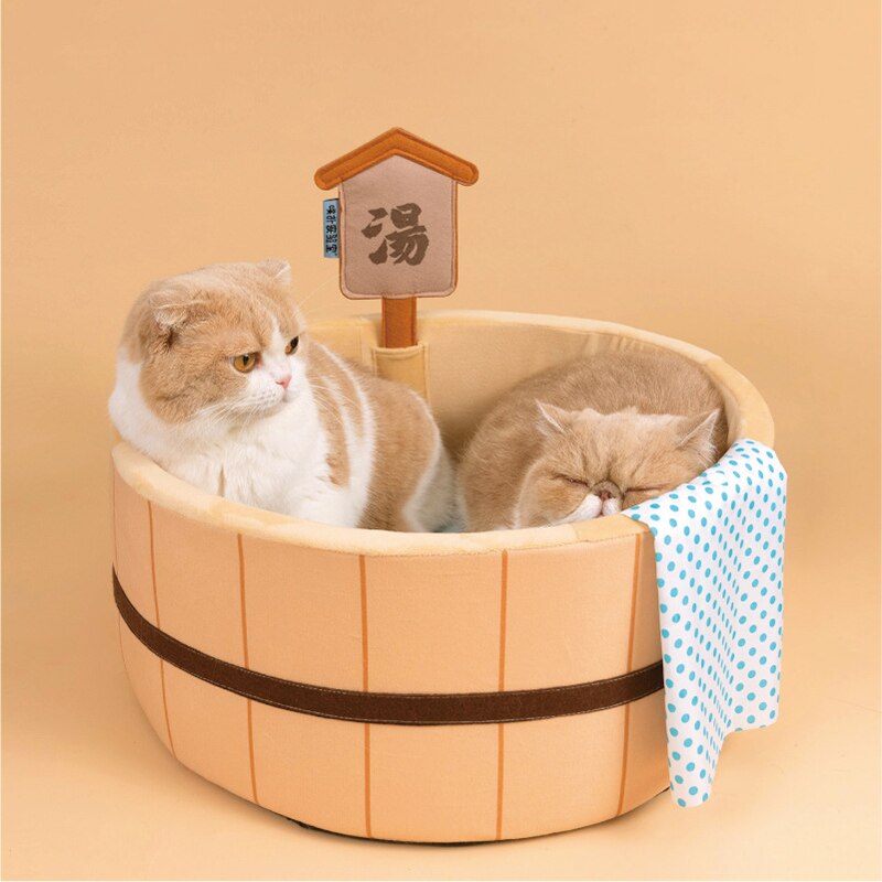 Japanese Onsen Bath Cat /Dog Bed – Barkermeow