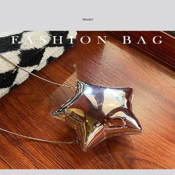 Star Balloon Acrylic Crossbody Evening Clutch Bag