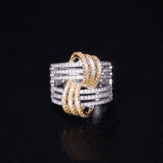 Cubic Zirconia Engagement Wedding Band