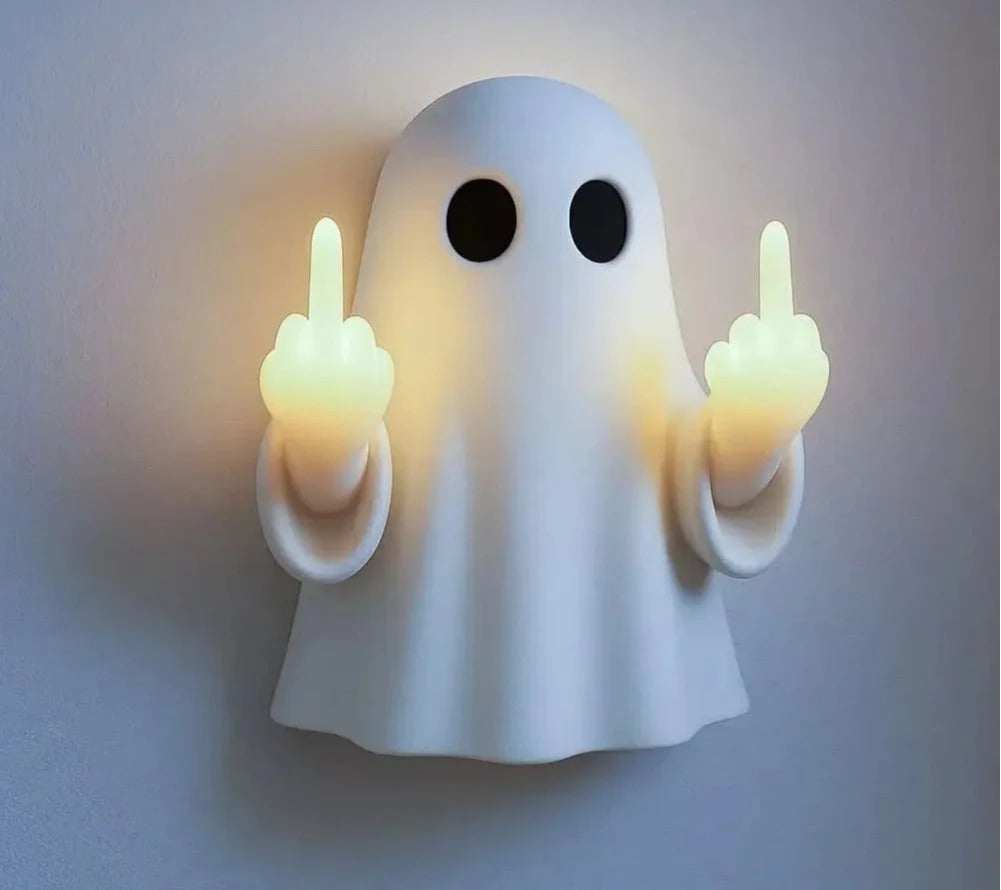 Middle Finger Ghost Statue