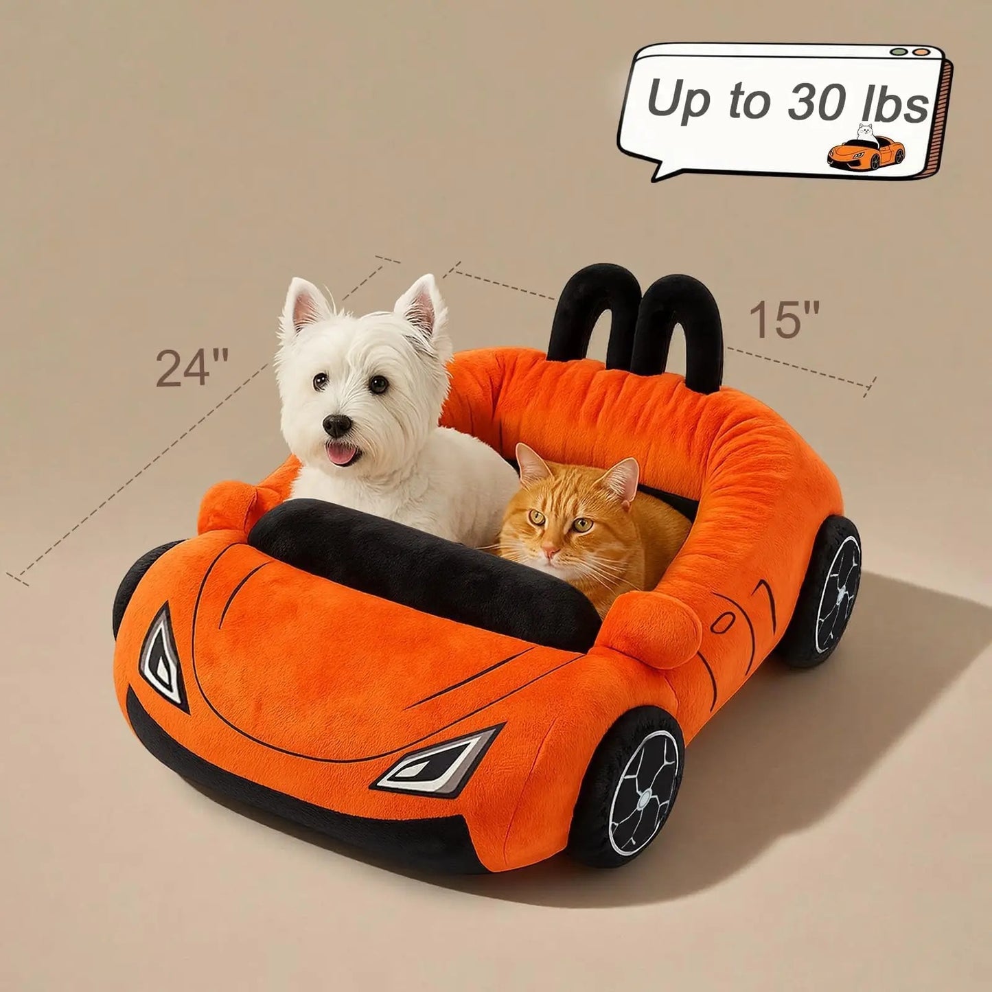 Luxus-Auto-Hundebett 